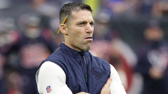 HOUSTON, TEXAS - DECEMBER 26: Houston Texans general manager Nick Caserio at NRG Stadium on December 26, 2021 in Houston, Texas.