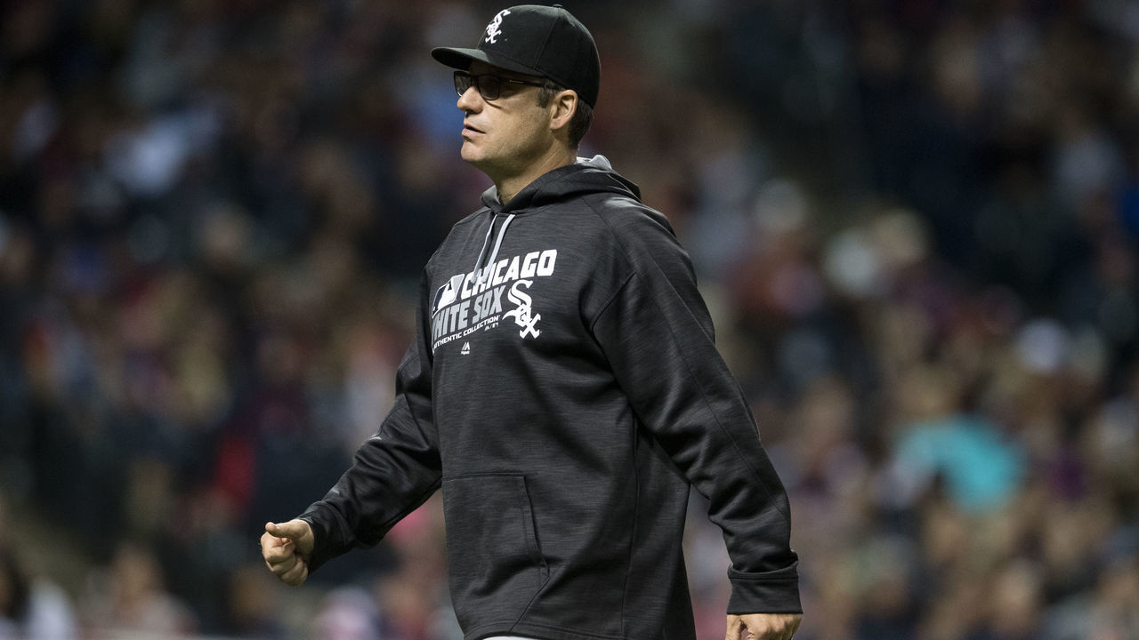 CLEVELAND, OH - SEPTEMBER 24: Manager Robin Ventura #23 of the Chicago White Sox leaves the field during the seventh inning against the Cleveland Indians at Progressive Field on September 24, 2016 in Cleveland, Ohio.