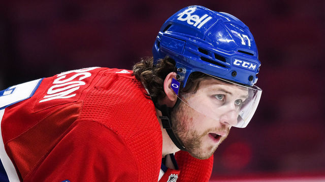 MONTREAL, QC - JANUARY 29: Look on Montreal Canadiens right wing Josh Anderson (17) during the Edmonton Oilers versus the Montreal Canadiens game on January 29, 2022, at Bell Centre in Montreal, QC