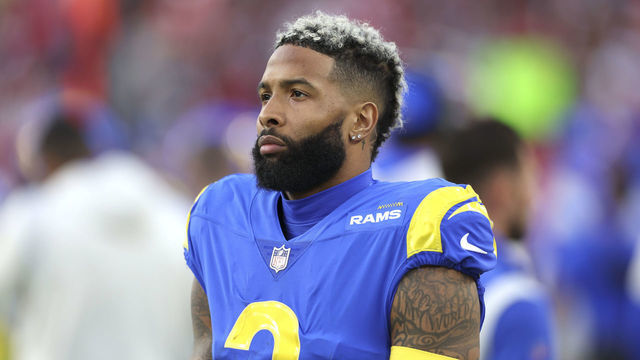 Football: NFL Playoffs: Los Angeles Rams Odell Beckham Jr. (3) during game vs Tampa Bay Buccaneers at Raymond James Stadium. Tampa, FL 1/23/2022 CREDIT: Simon Bruty