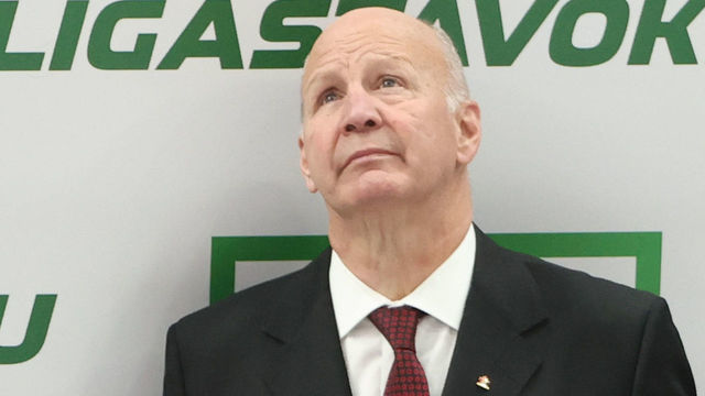 MOSCOW, RUSSIA DECEMBER 15, 2021: Canada's head coach Claude Julien looks on in their 2021/22 Euro Hockey Tour Channel One Cup ice hockey match against Russia at the CSKA Arena. Valery Sharifulin/TASS