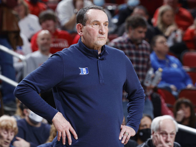 Coach K gives health update after leaving Tuesday's win: 'I…