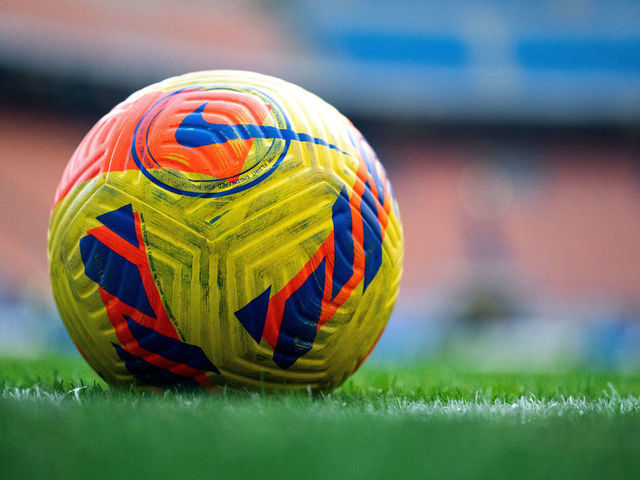 MILAN, ITALY - DECEMBER 22: General view of Nike ball prior to the Serie A match between FC Internazionale and Torino FC at Stadio Giuseppe Meazza on December 22, 2021 in Milan, Italy.