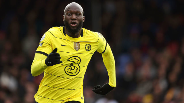 LONDON, ENGLAND - FEBRUARY 19: Romelu Lukaku of Chelsea during the Premier League match between Crystal Palace and Chelsea at Selhurst Park on February 19, 2022 in London, United Kingdom.