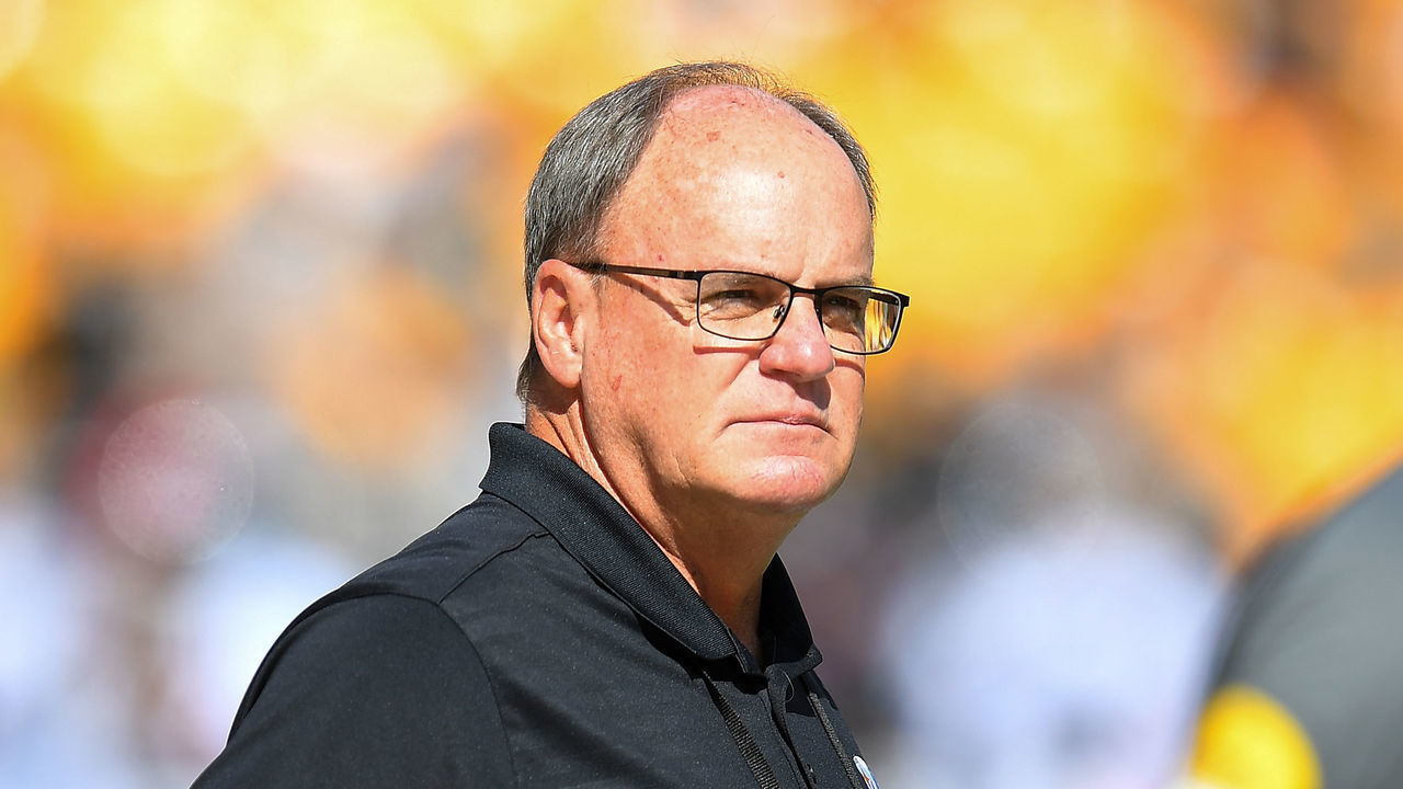 PITTSBURGH, PA - OCTOBER 10: General manager Kevin Colbert of the Pittsburgh Steelers looks on during the game against the Denver Broncos at Heinz Field on October 10, 2021 in Pittsburgh, Pennsylvania.