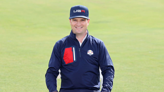 KOHLER, WISCONSIN - SEPTEMBER 22: Vice-captain Zach Johnson of team United States poses for a photo prior to the 43rd Ryder Cup at Whistling Straits on September 22, 2021 in Kohler, Wisconsin.