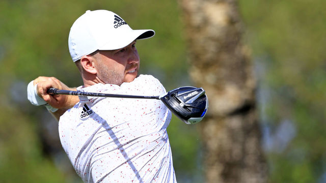 PALM BEACH GARDENS, FLORIDA - FEBRUARY 25: Daniel Berger plays his shot from the 18th tee during the second round of The Honda Classic at PGA National Resort And Spa on February 25, 2022 in Palm Beach Gardens, Florida.