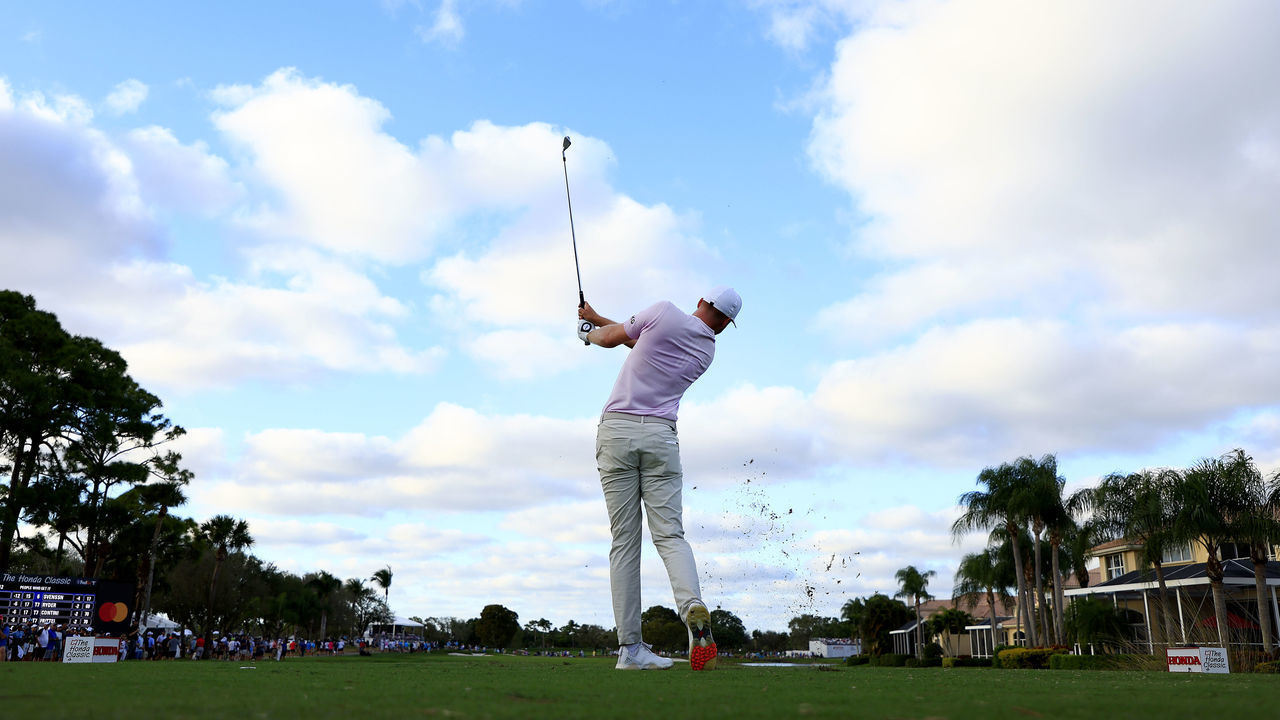 PALM BEACH GARDENS, FLORIDA - FEBRUARY 26: Daniel Berger plays his shot from the 1th tee during the third round of The Honda Classic at PGA National Resort And Spa on February 26, 2022 in Palm Beach Gardens, Florida.