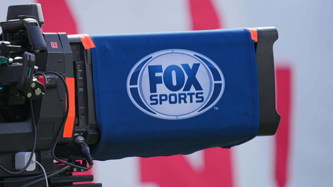 TAMPA, FL - JANUARY 16: Fox Sports camera is being readied during the game between the Philadelphia Eagles and the Tampa Bay Buccaneers on January 16, 2022 at Raymond James Stadium in Tampa, FL.
