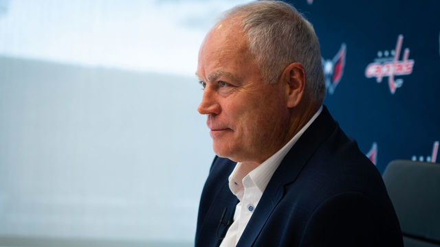 ARLINGTON, VIRGINIA - JULY 24: General Manager Brian MacLellan of the Washington Capitals attends rounds 2-7 of the 2021 NHL Entry Draft at MedStar Capitals Iceplex on July 24, 2021 in Arlington, Virginia.