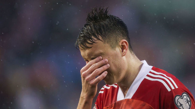 SPLIT, CROATIA - NOVEMBER 14, 2021: Russia's Alexander Golovin in their 2022 FIFA World Cup Group H Qualifying Round football match against Croatia at Poljud Stadium. Sergei Bobylev/TASS