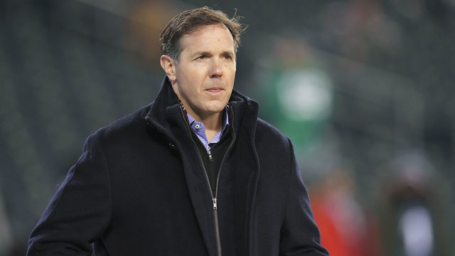 PHILADELPHIA, PA - JANUARY 08: ESPN Monday Night Football announcer Brian Griese looks on prior to the game between the Dallas Cowboys and Philadelphia Eagles at Lincoln Financial Field on January 8, 2022 in Philadelphia, Pennsylvania.