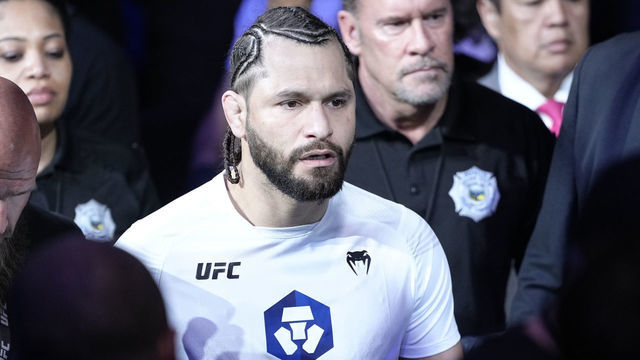 LAS VEGAS, NEVADA - MARCH 05: Jorge Masvidal prepares to fight Colby Covington in their welterweight fight during the UFC 272 event on March 05, 2022 in Las Vegas, Nevada.