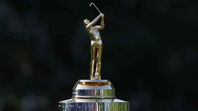 PONTE VEDRA BEACH, FL - MARCH 14: A detailed view of the trophy of THE PLAYERS Championship on March 14, 2021 at TPC Sawgrass Stadium Course in Ponte Vedra Beach, Fl.