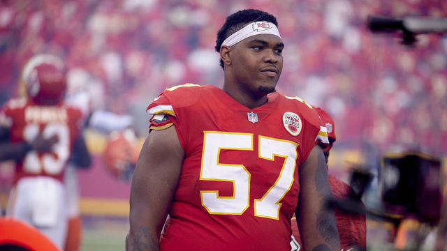 Football: Kansas City Chiefs Orlando Brown (57) during game vs Cleveland Browns at Arrowhead Stadium. Kansas City, MO 9/12/2021 CREDIT: David E. Klutho
