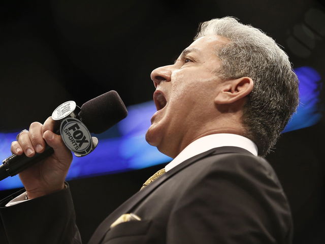 VIDEO: Bruce Buffer introduces Michael Bisping and his wife at their wedding