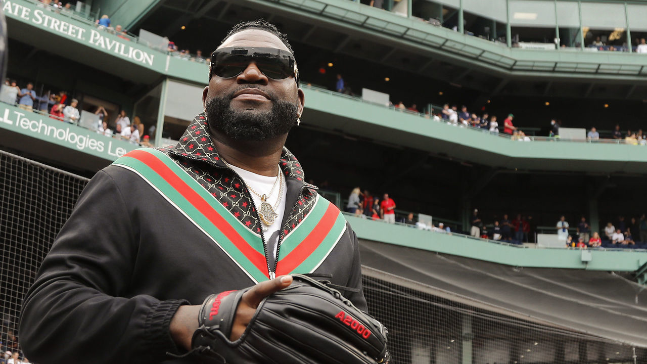 BOSTON, MA - SEPTEMBER 5: Former Boston Red Sox great David Ortiz before the game between the Boston Red Sox and the Cleveland Indians at Fenway Park on September 5, 2021 in Boston, Massachusetts.