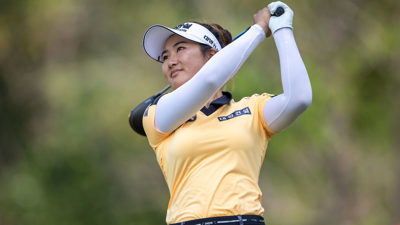 PATTAYA, THAILAND- March 11: Su Oh from Australia during day 2 of The Honda LPGA Thailand at Siam Country Club Old Course on March 11, 2022 in Pattaya, Thailand