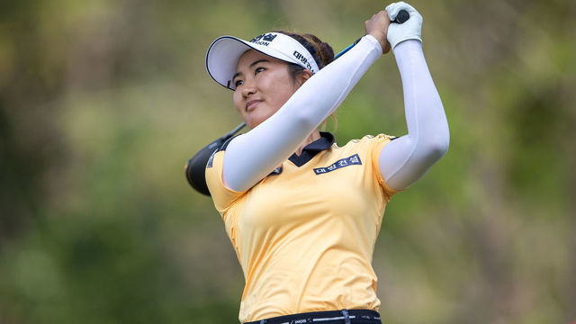 PATTAYA, THAILAND- March 11: Su Oh from Australia during day 2 of The Honda LPGA Thailand at Siam Country Club Old Course on March 11, 2022 in Pattaya, Thailand