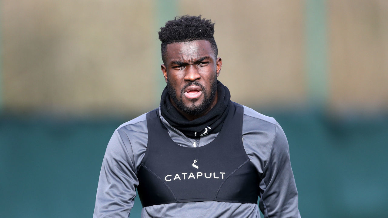 WALSALL, ENGLAND - FEBRUARY 17: Daryl Dike of West Bromwich Albion returns to training after injury at West Bromwich Albion Training Ground on February 17, 2022 in Walsall, England.
