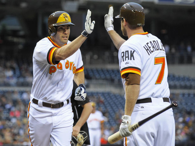 PHOTOS: Padres' 1984 throwback uniforms