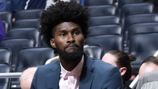 ORLANDO, FL - MARCH 13: Jonathan Isaac #1 of the Orlando Magic looks on during the game against the Philadelphia 76ers on March 13, 2022 at Amway Center in Orlando, Florida. Mandatory Copyright Notice: Copyright 2022 NBAE