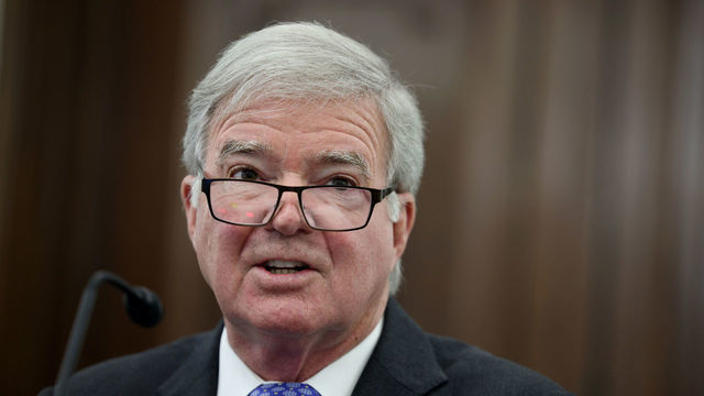 WASHINGTON, DC - JUNE 09: NCAA President Mark Emmert speaks during a Senate Commerce, Science and Transportation Committee hearing on “NCAA Athlete NIL (name, image, and likeness) Rights” on Capitol Hill on June 9, 2021 in Washington, DC. Congress hopes to pass legislation on NIL compensation at the federal level before it takes effect in several states across the country on July 1.