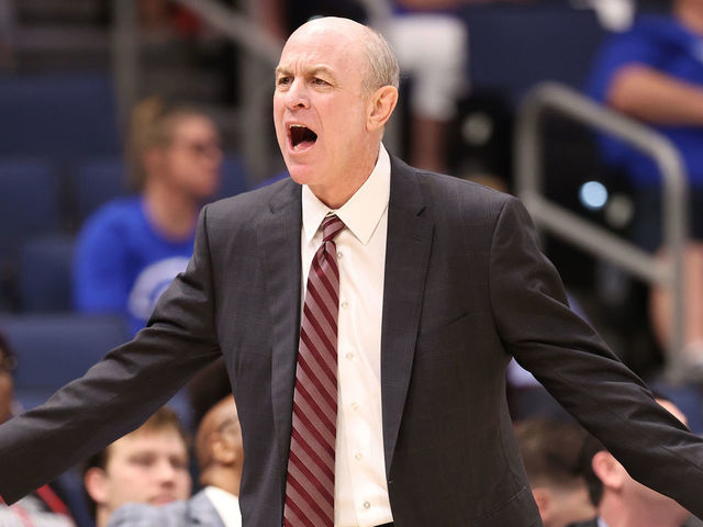 TAMPA, FLORIDA - MARCH 11: Head coach Ben Howland of the Mississippi State Bulldogs reacts during the first half against the Tennessee Volunteers in the Quarterfinal game of the SEC Men's Basketball Tournament at Amalie Arena on March 11, 2022 in Tampa, Florida.