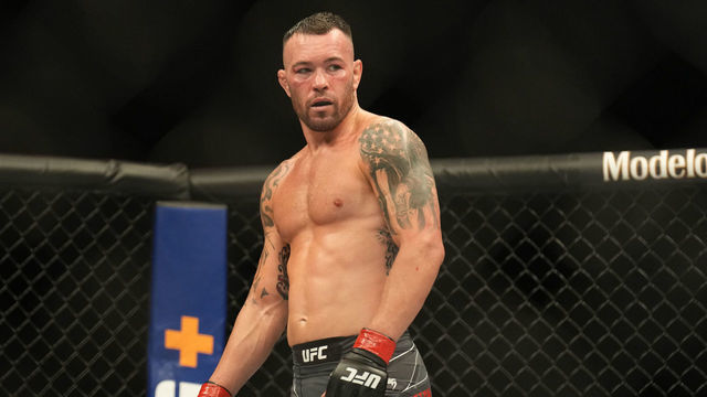 LAS VEGAS, NV - MARCH 05: Colby Covington for UFC 272 on March 5, 2022, at T-Mobile Arena in Las Vegas, NV.