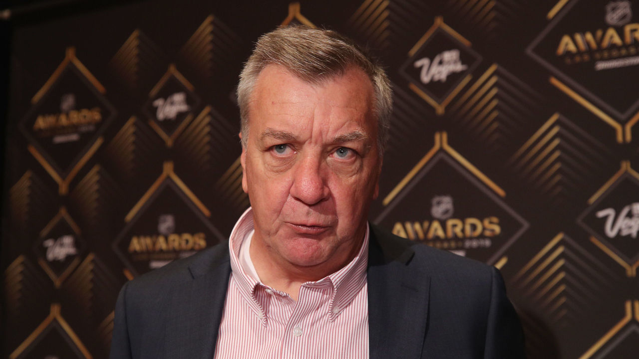 LAS VEGAS, NEVADA - JUNE 18: Don Waddell of the Carolina Hurricanes attends the 2019 NHL Awards Nominee Media Availability at the Encore Las Vegas on June 18, 2019 in Las Vegas, Nevada.