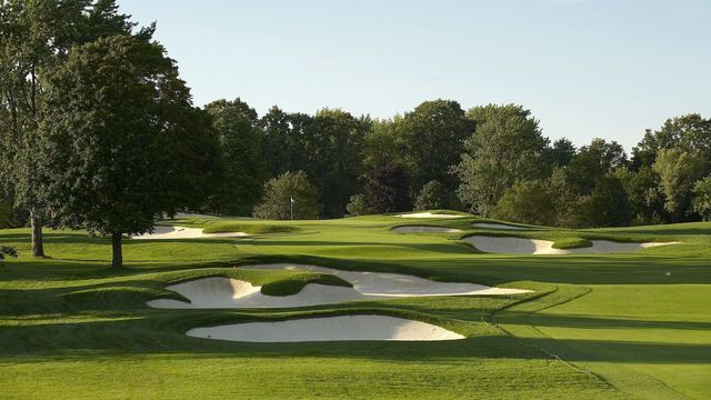 Golf: PGA Championship Preview: Scenic view of sand trap, bunker at Oakland Hills CC. Bloomfield Hills, MI 7/12/2008 CREDIT: Fred Vuich