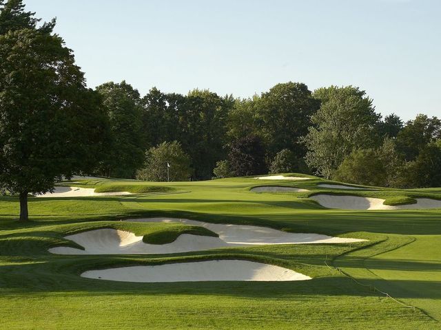 Golf: PGA Championship Preview: Scenic view of sand trap, bunker at Oakland Hills CC. Bloomfield Hills, MI 7/12/2008 CREDIT: Fred Vuich