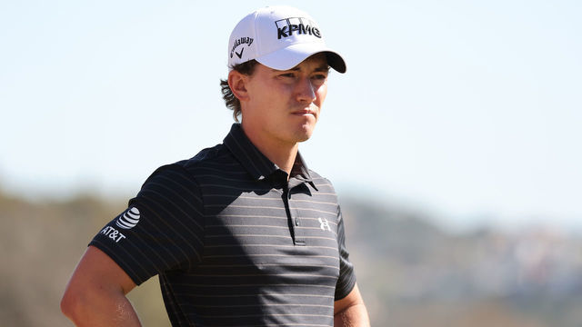 AUSTIN, TEXAS - MARCH 23: Maverick McNealy of the United States looks on on the third hole during the first day of the World Golf Championships-Dell Technologies Match Play at Austin Country Club on March 23, 2022 in Austin, Texas.