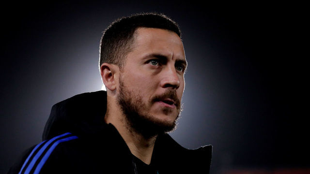 PALMA DE MALLORCA, SPAIN - MARCH 14: Eden Hazard of Real Madrid during the La Liga Santander match between Real Mallorca v Real Madrid at the Visit Mallorca Estadi on March 14, 2022 in Palma de Mallorca Spain
