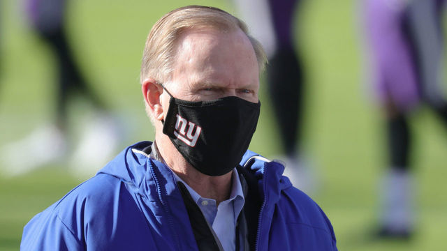 BALTIMORE, MARYLAND - DECEMBER 27: Owner John Mara of the New York Giants looks on during warmups against the Baltimore Ravens at M&T Bank Stadium on December 27, 2020 in Baltimore, Maryland.