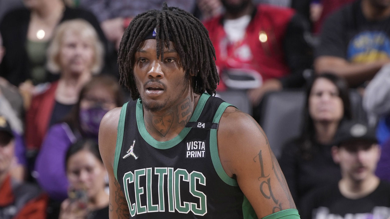 SACRAMENTO, CA - MARCH 18: Robert Williams III #44 of the Boston Celtics looks on during the game against the Sacramento Kings on March 18, 2022 at Golden 1 Center in Sacramento, California. NOTE TO USER: User expressly acknowledges and agrees that, by downloading and or using this photograph, User is consenting to the terms and conditions of the Getty Images Agreement. Mandatory Copyright Notice: Copyright 2022 NBAE