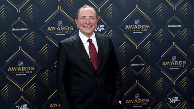 LAS VEGAS, NEVADA - JUNE 19: NHL commissioner Gary Bettman arrives at the 2019 NHL Awards at the Mandalay Bay Events Center on June 19, 2019 in Las Vegas, Nevada.