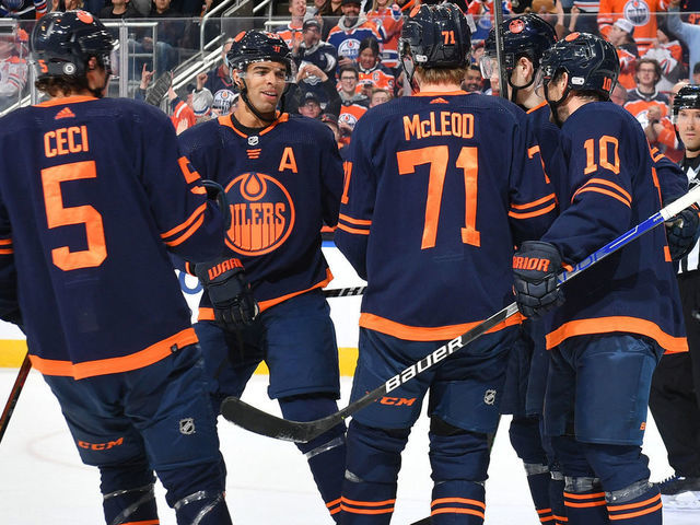 Cody Ceci, Connor McDavid Edmonton Oilers beat Los Angeles Kings