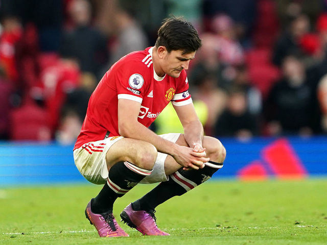 Harry Maguire reacts to being dropped as Man United captain