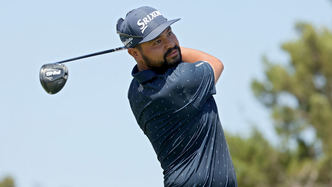 SAN ANTONIO, TEXAS - APRIL 03: J.J. Spaun plays his shot from the 11th tee during the fourth round of the Valero Texas Open at TPC San Antonio on April 03, 2022 in San Antonio, Texas.