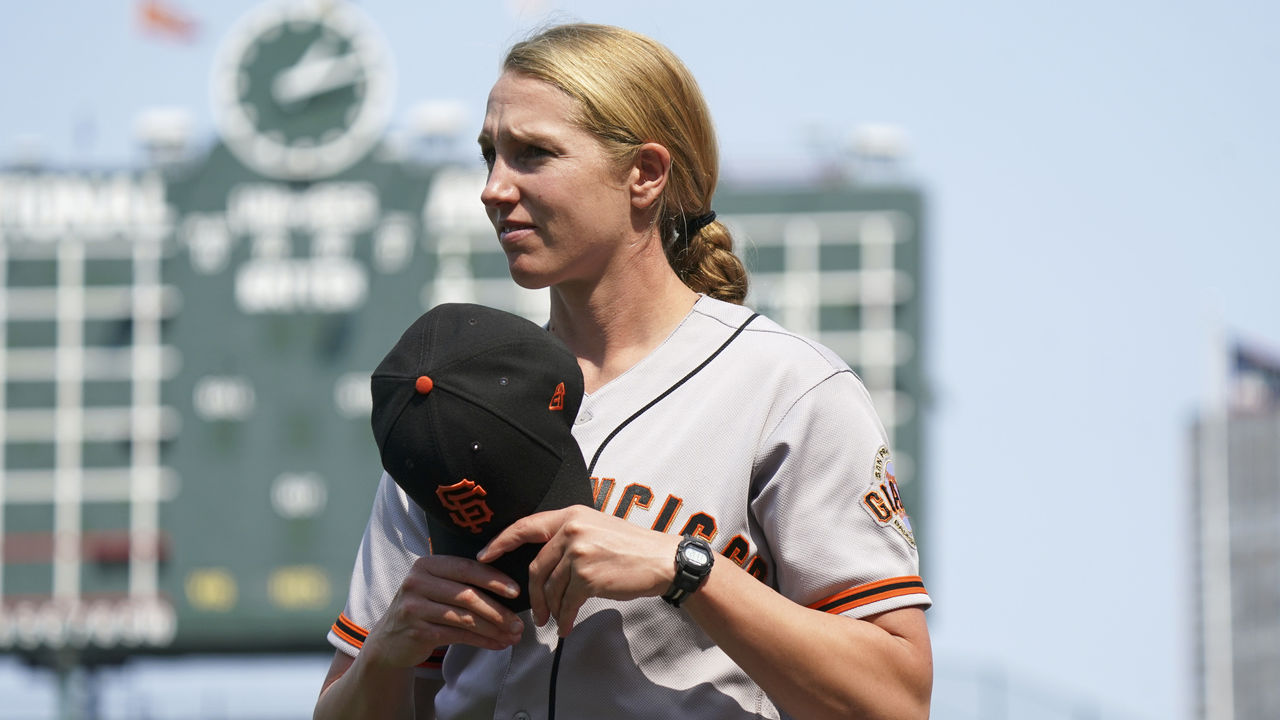 Giants Alyssa Nakken proved herself ready to coach on field