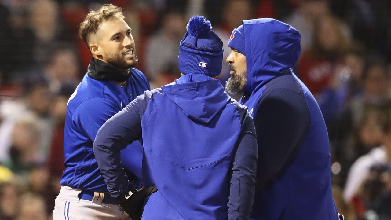 Toronto Blue Jays' George Springer Leaves Game After HBP, Likely Heading  For X-Ray - Fastball