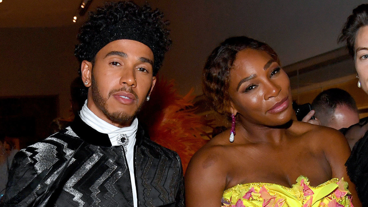 NEW YORK, NEW YORK - MAY 06: (EXCLUSIVE COVERAGE, SPECIAL RATES APPLY) (L-R) Janelle Monae, Lewis Hamilton, Serena Williams and Harry Styles attend The 2019 Met Gala Celebrating Camp: Notes on Fashion at Metropolitan Museum of Art on May 06, 2019 in New York City.