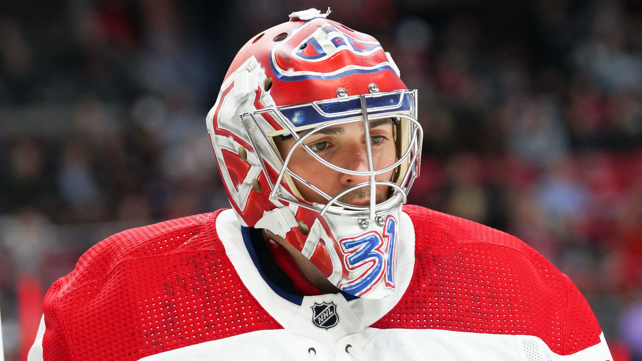 OTTAWA, ON - APRIL 23: Carey Price #31 of the Montreal Canadiens looks on during a game against the Ottawa Senators at Canadian Tire Centre on April 23, 2022 in Ottawa, Ontario, Canada.