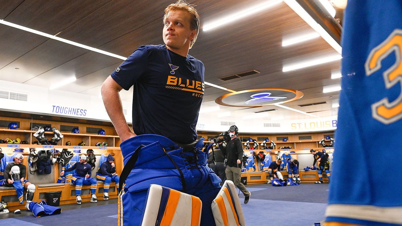 Pavel Buchnevich of the St. Louis Blues walks towards the locker room  News Photo - Getty Images