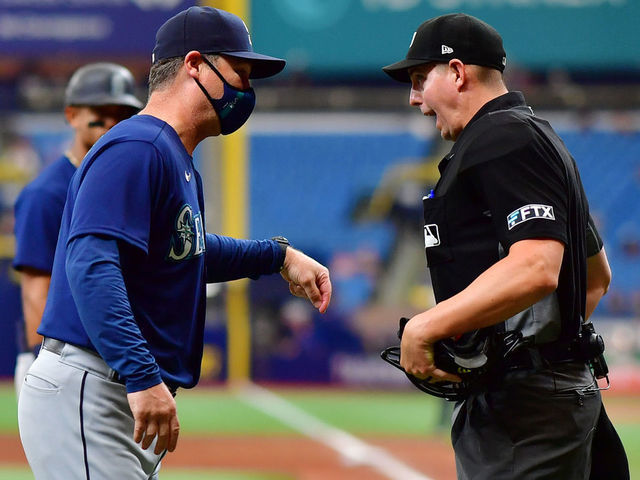 Julio Rodríguez called strikeout angers Scott Servais