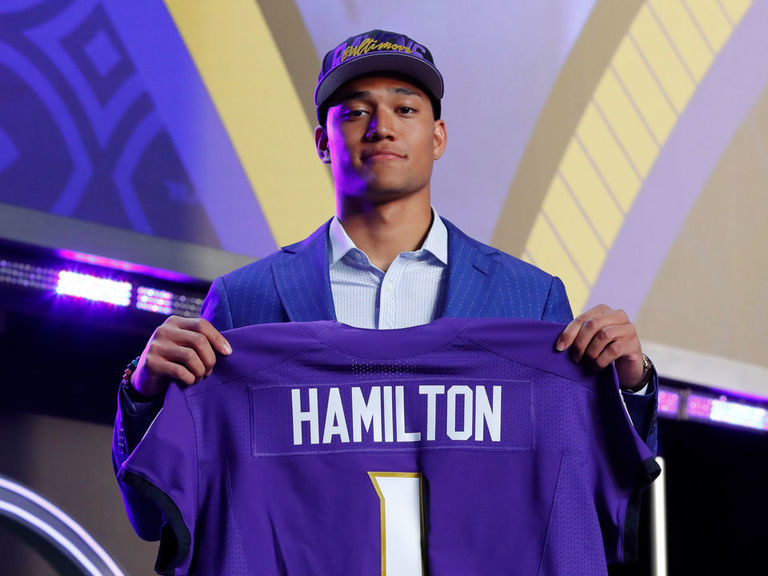 Ravens trade Brown, select Hamilton, Linderbaum in NFL draft - WTOP News