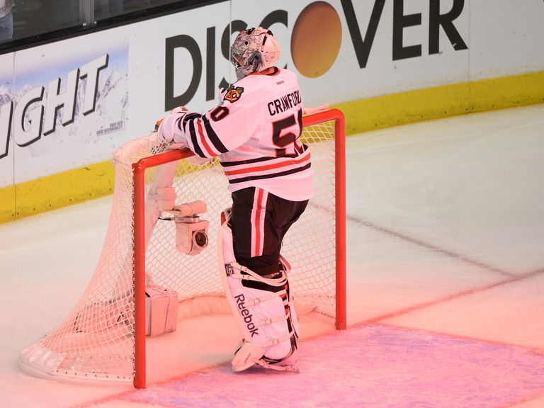 TMZ Corey Crawford under investigation for spraying annoying fan with