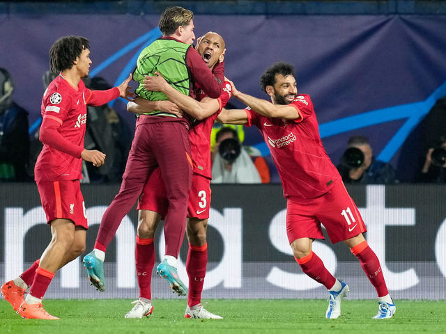 Villarreal, Spain. . 03rd May, 2022. Luis Diaz of Liverpool FC celebrates a  goal during the UEFA Champions League Semi Final Leg Two match between  Villarreal and Liverpool FC at Estadio de