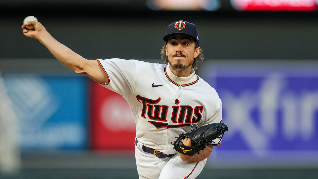 MINNEAPOLIS, MN - APRIL 27: Joe Ryan #41 of the Minnesota Twins pitches against the Detroit Tigers on April 27, 2022 at Target Field in Minneapolis, Minnesota.